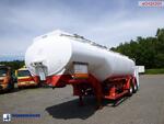 Crane Fruehauf Lube oil tank alu 25 m3 / 8 comp + pump/counter